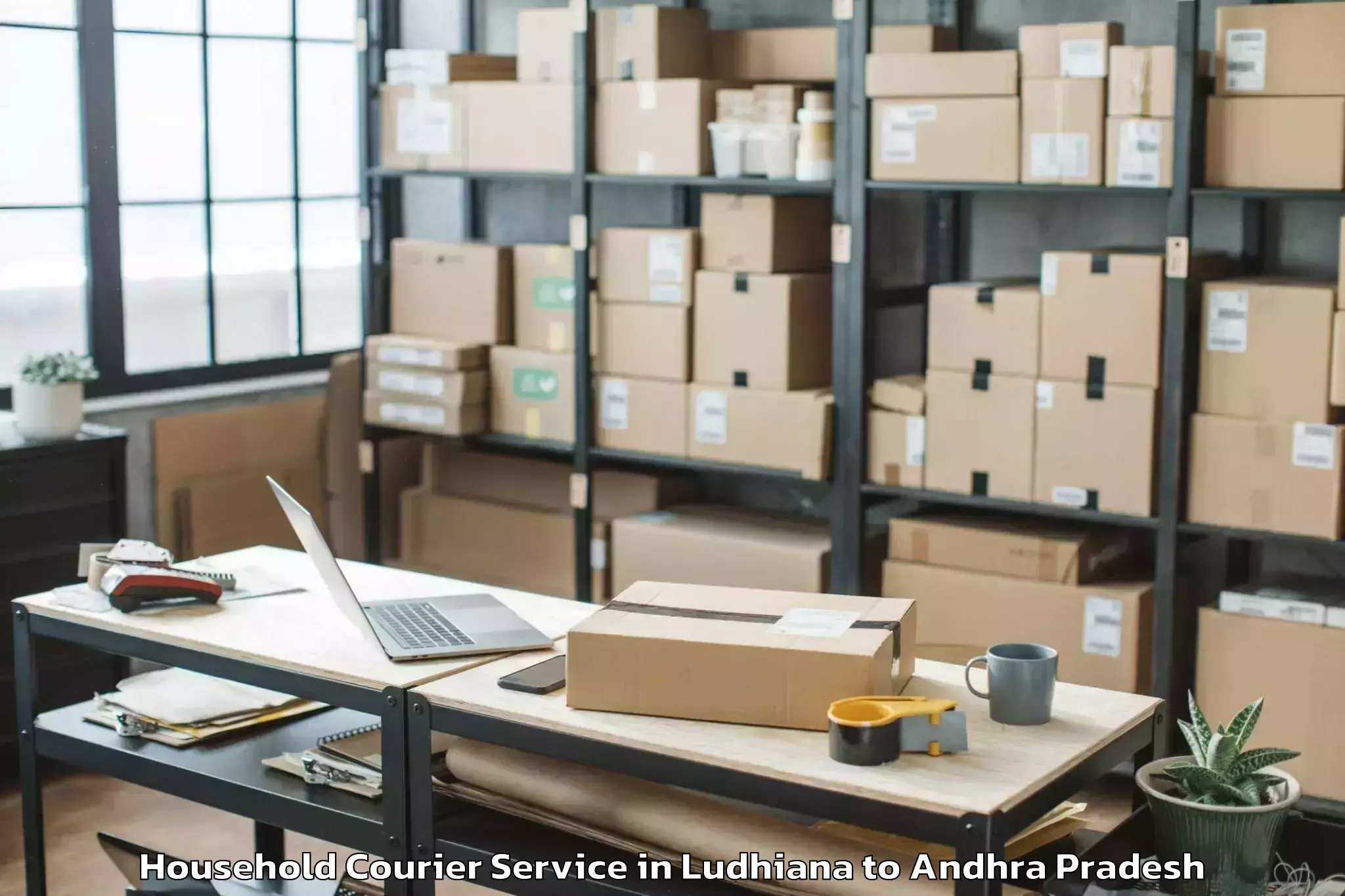 Comprehensive Ludhiana to Thotlavalluru Household Courier